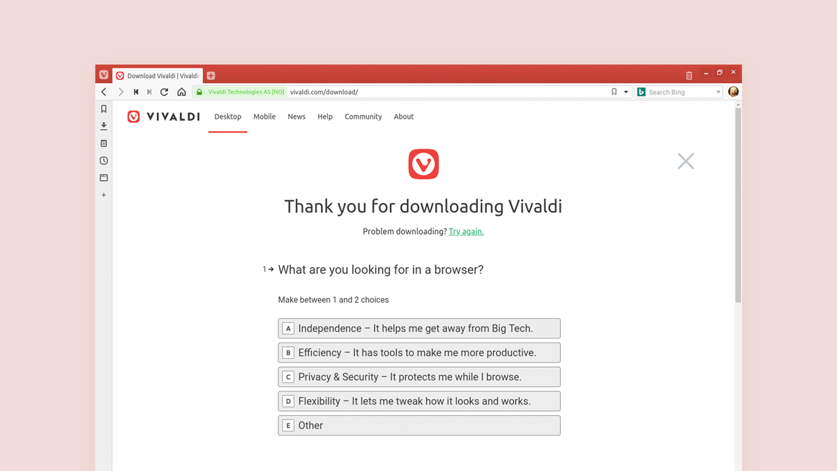 Thank you for downloading Vivaldi page.